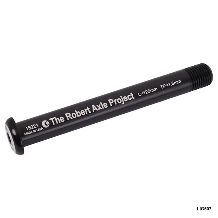 The Robert Axle Project - Сквозная ось Lightning для переднего колеса - 15x100/110 мм - M15x1,5 - 125-158 мм - LIG501/503/507, черный