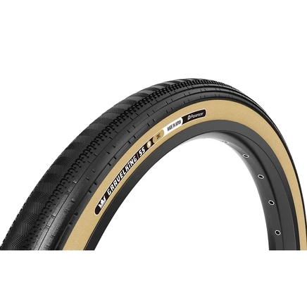 Велошина Panaracer GravelKing SS R 28-622, черная/бежевая