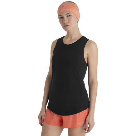 Женская майка Icebreaker Merino 125 Cool-Lite, черная