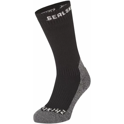 Водонепроницаемые носки средней длины SealSkinz Stanfield для экстремальных холодов - черный