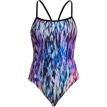 Женский слитный купальник FUNKITA Single Strap Eco, фиолетовый