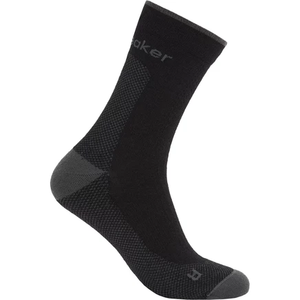 Мужские носки Icebreaker Merino Hike+ ультралегкие гольфы - черный/Обсидианово-черный