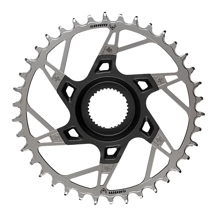Звездочка Sram XX Eagle T-Type 55 мм, черно‑серебристая