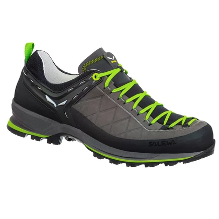 Мужские треккинговые ботинки Salewa Mountain Trainer 2, серые/флуо‑зелёные
