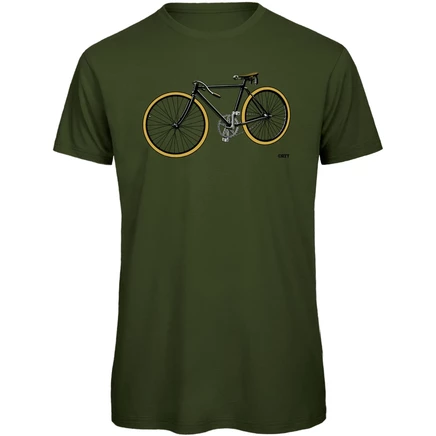 Мужская футболка RTTshirts Retro Road Bike, оливковая