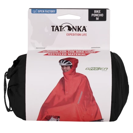 Пончо-дождевик Tatonka Bike Poncho, черное