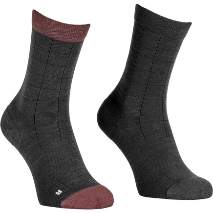 Женские носки Ortovox MTB Mid Light - черные, цвета воронова крыла