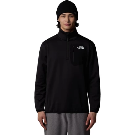 Мужской флисовый пуловер The North Face Crest 1/4, черный