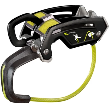 Страховочное устройство Edelrid Giga Jul, черно-неоновое