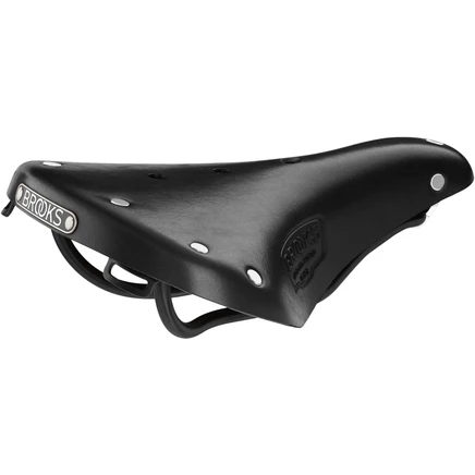 Кожаное седло Brooks B17 с коротким изгибом - черное black
