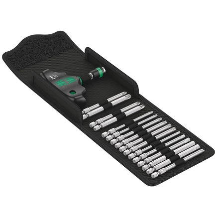 Отвертка Wera Kraftform Kompakt 400 с битами, 17 шт.