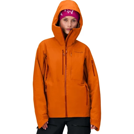 Женская утепленная куртка Norrona lofoten Gore-Tex - оранжевый цвет изобилия