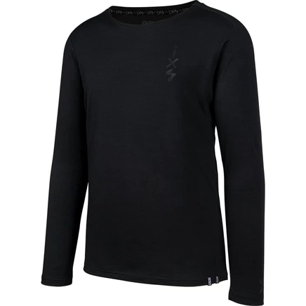 Мужской трикотаж с длинным рукавом iXS Flow Merino MTB - черный black