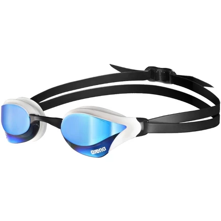 Унисекс очки для плавания Arena Cobra Core Swipe Mirror, сине-белые