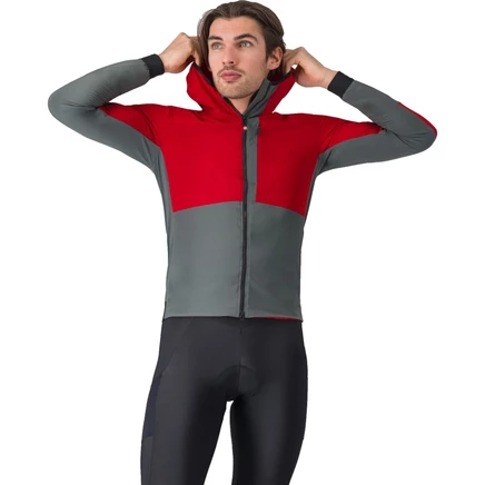 Мужская куртка Castelli Fly Unltd, красно-серая