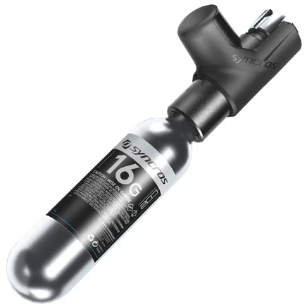 Насос CO2 Syncros Boundary с картриджем 16 г, черный