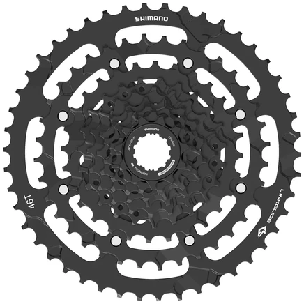 Кассета Shimano CS-LG300 9 ск., 11–46 зуб., черная