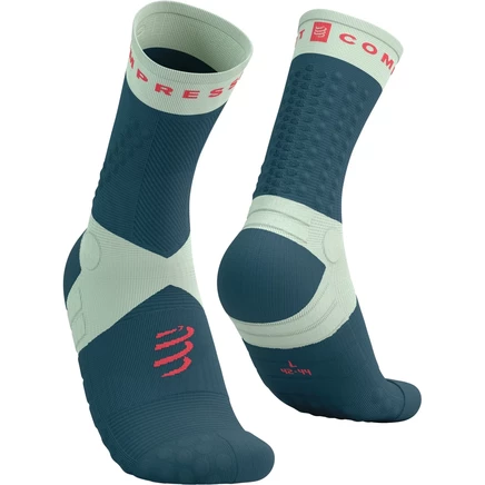 Компрессионные носки Compressport Ultra Trail v2.0 - stargazer/почти цвета морской волны/fluo red