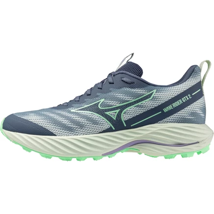 Женские кроссовки Mizuno Wave Rider GTX 2 - Citadel/Винтажный индиго/с оттенком мятно-синего