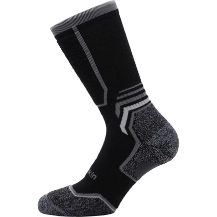 Унисекс носки Jack Wolfskin Trek Merino, черно-серые