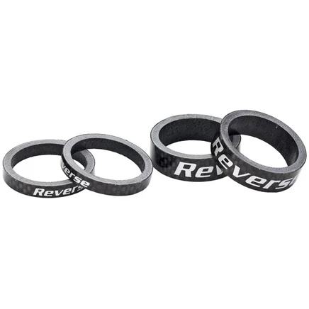 Проставки карбоновые Reverse Components 1 1/8″, черные