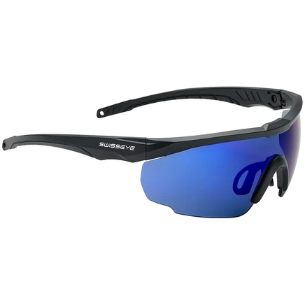 Спортивные очки Swiss Eye Blackhawk - Темно-серый матовый - Дымчато-голубой Revo | Оранжевый | Прозрачный | 14641 серый