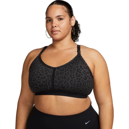 Женский спортивный топ Nike Dri-FIT Indy Plus, черно-серый