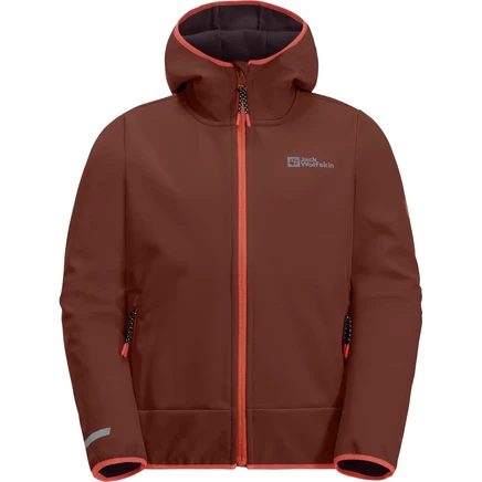 Детская софтшелл-куртка Jack Wolfskin Actamic, красная
