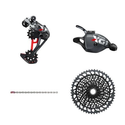 Набор трансмиссии SRAM X01 Eagle 1x12, черно-красный