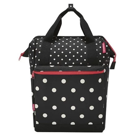Велосумка KlickFix Roomy GT 0371, 12 л, черная в горох
