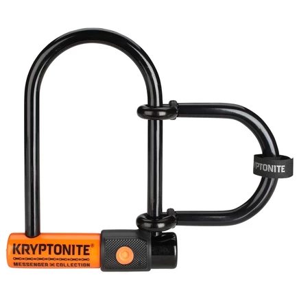 Велозамок U-lock Kryptonite Messenger Mini+ 95×165 мм черный