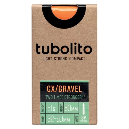 Камера Tubolito Tubo-CX/Gravel 27.5/28″ 32–50 мм, оранжевая