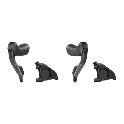 SRAM RIVAL AXS HRD Shift-Управление тормозом + Комплект гидравлических дисковых тормозов | Плоское крепление | E1 - передний левый / задний правый черный