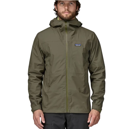 Мужская непромокаемая куртка Patagonia Boulder Fork, оливковая