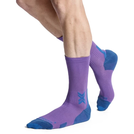 Носки X-Socks Run Discover Crew Socks - neobergine/x черный, фиолетовый