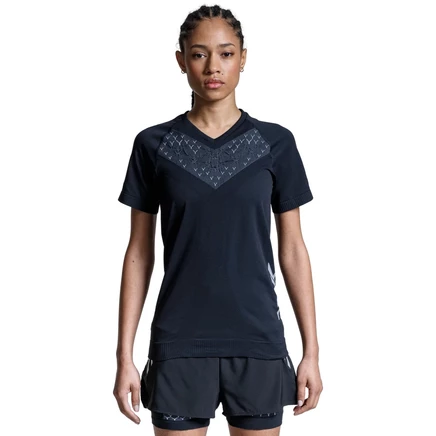 Женская футболка X-Bionic Twyce Run с коротким рукавом - x black/rhino grey черный