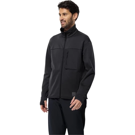 Мужская куртка Jack Wolfskin Bike Commute, черно-серая