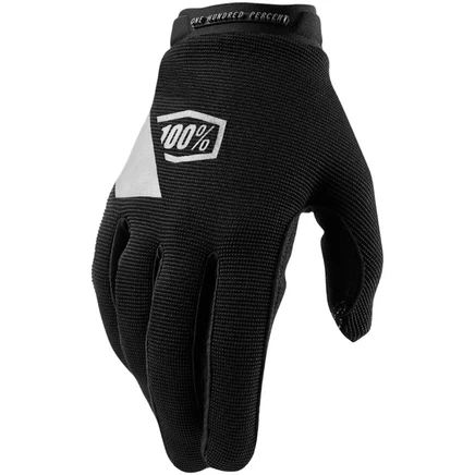 Женские велосипедные перчатки Ridecamp из 100% хлопка - черный/древесный уголь