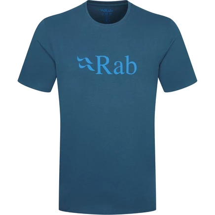 Мужская футболка Rab Stance Logo с логотипом, синяя