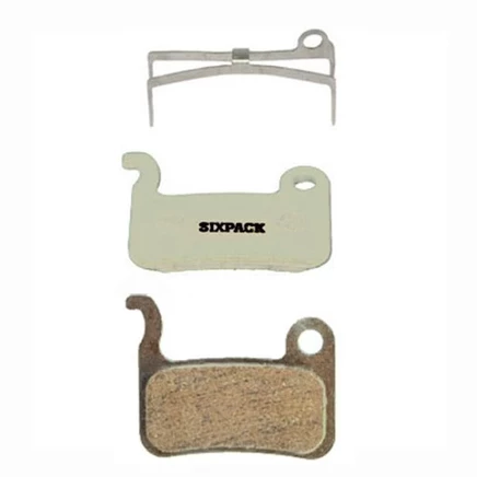 Дисковые колодки Sixpack Organic для Shimano, серебристые