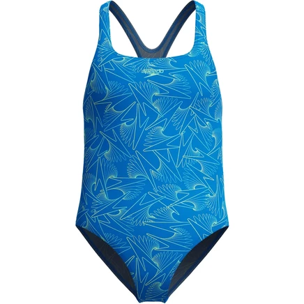Купальник Speedo HyperBoom Allover Medalist Swimsuit для девочек - lagoon blue синий