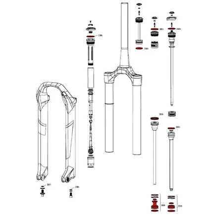 Комплект обслуживания RockShox Pike Dual Position Air A1