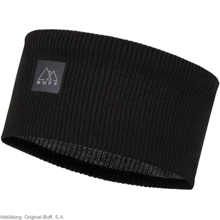 Повязка на голову Buff® CrossKnit - Однотонная черная