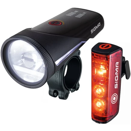 Набор велосипедного освещения Sigma Sport AURA 100 LINK + BLAZE LINK, черный