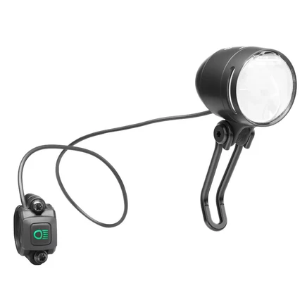 Передняя фара дальнего света Busch + Müller LUMOTEC IQ-XS E для электровелосипедов - 167HRU65-0B - черный black