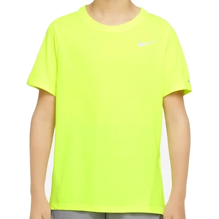 Детский спортивный топ Nike Dri-Fit Miler - volt DD3055-702 neon