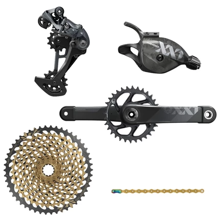 Трансмиссия SRAM XX1 Eagle Boost 1x12, черно-золотая
