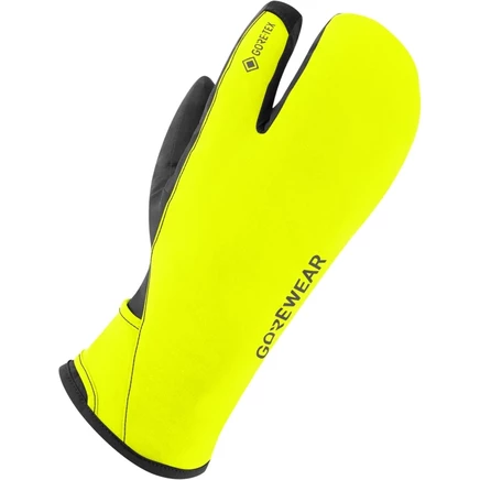 Мужские утепленные перчатки Gorewear GORE-TEX Trigger, неоново-желтые и черные