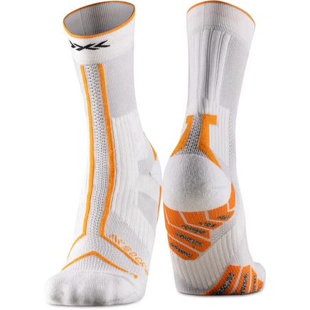 Носки X-Socks Trailrun Terraskin Expert Crew - белые/ярко-оранжево-белые