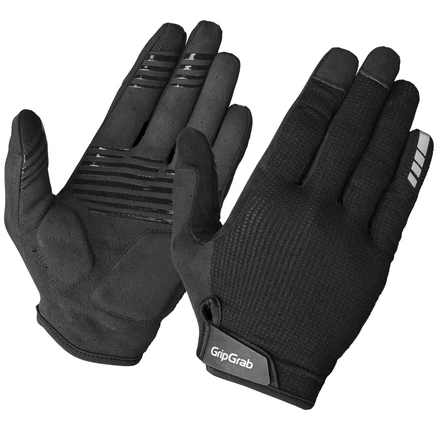Перчатки GripGrab EXPLR RC Max с подкладкой на весь палец - Черные